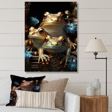 A Baroque Frogs Portrait - Frog Canvas Wall Art